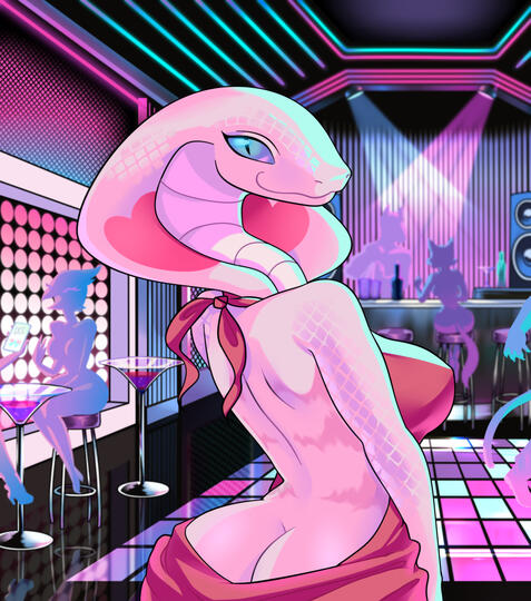 Snake Girl at the club Snake Girl at the club